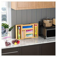 Bamboo & Plastic Snack Storage Bag Zippered Organizer for Sandwiches