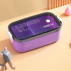 Large Capacity Divided Lunch Box 1000ml Leakproof Food Container
