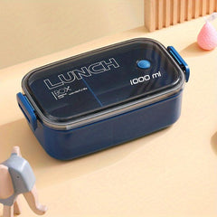 Large Capacity Divided Lunch Box 1000ml Leakproof Food Container