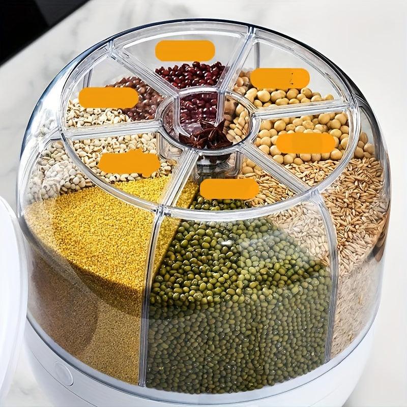 Moisture & Insect Proof Rice Bucket Large Capacity Pouring Spout Kitchen Storage