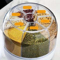Moisture & Insect Proof Rice Bucket Large Capacity Pouring Spout Kitchen Storage