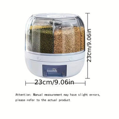 Moisture & Insect Proof Rice Bucket Large Capacity Pouring Spout Kitchen Storage