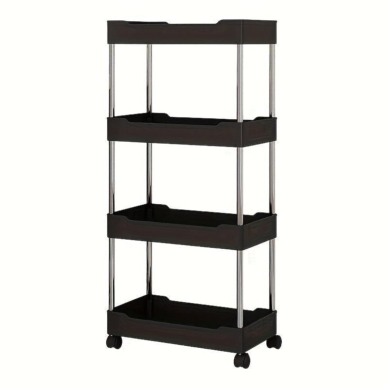 Plastic Small Stroller Storage Rack Bathroom Corner Storage Shelf