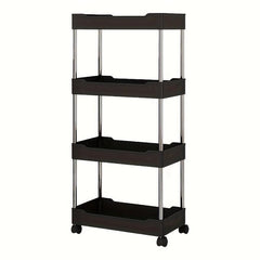 Plastic Small Stroller Storage Rack Bathroom Corner Storage Shelf