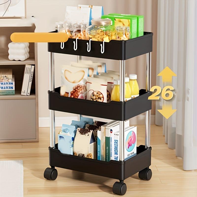 Plastic Small Stroller Storage Rack Bathroom Corner Storage Shelf