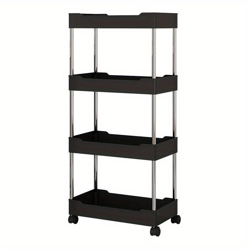 Plastic Small Stroller Storage Rack Bathroom Corner Storage Shelf