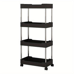 Plastic Small Stroller Storage Rack Bathroom Corner Storage Shelf