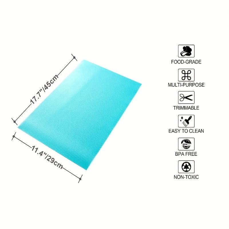 4pcs Refrigerator Liners Waterproof Shelf Fridge Cover Pads Drawer Fo