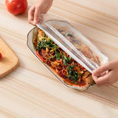 100pcs Disposable Plastic Wrap Cover With Elastic Mouth