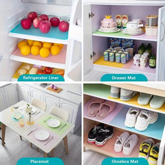 Washable Refrigerator Mats - Waterproof Non Slip Shelf Liners