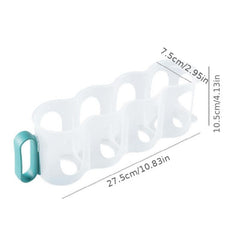 Clear Plastic Can Organizer for Refrigerator Shelf with Sliding Rack