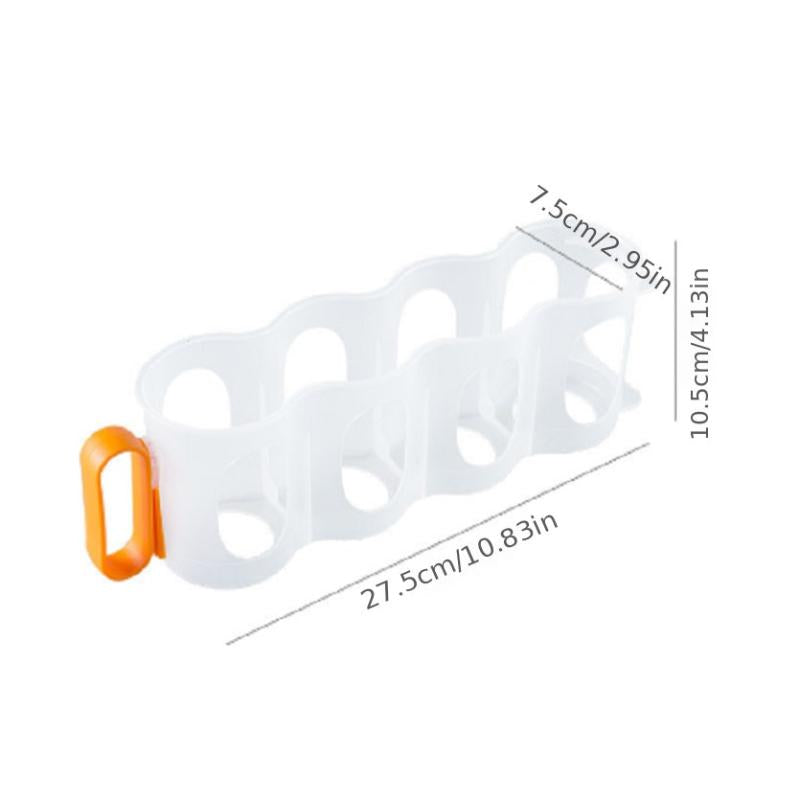 Clear Plastic Can Organizer for Refrigerator Shelf with Sliding Rack