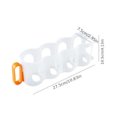 Clear Plastic Can Organizer for Refrigerator Shelf with Sliding Rack