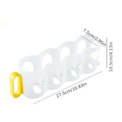 Clear Plastic Can Organizer for Refrigerator Shelf with Sliding Rack