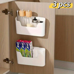 Wall Mounted Storage Box Rack No Drilling File Holder Hanging Organizer