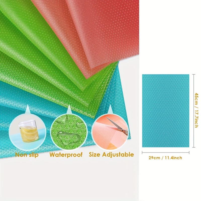 8pcs Refrigerator Liner Mats Washable Oilproof Fridge Liner Pads for Shelves