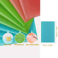 8pcs Refrigerator Liner Mats Washable Oilproof Fridge Liner Pads for Shelves