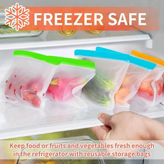 13pcs Reusable Freezing Storage Bags Leak-Proof BPA & PEVA