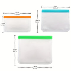 13pcs Reusable Freezing Storage Bags Leak-Proof BPA & PEVA