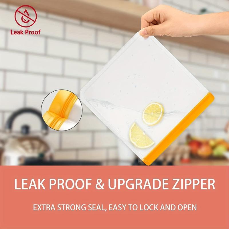13pcs Reusable Freezing Storage Bags Leak-Proof BPA & PEVA