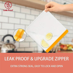 13pcs Reusable Freezing Storage Bags Leak-Proof BPA & PEVA