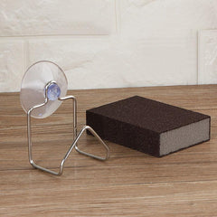 Portable Suction Cup Stainless Steel Drain Rack Storage Shelf