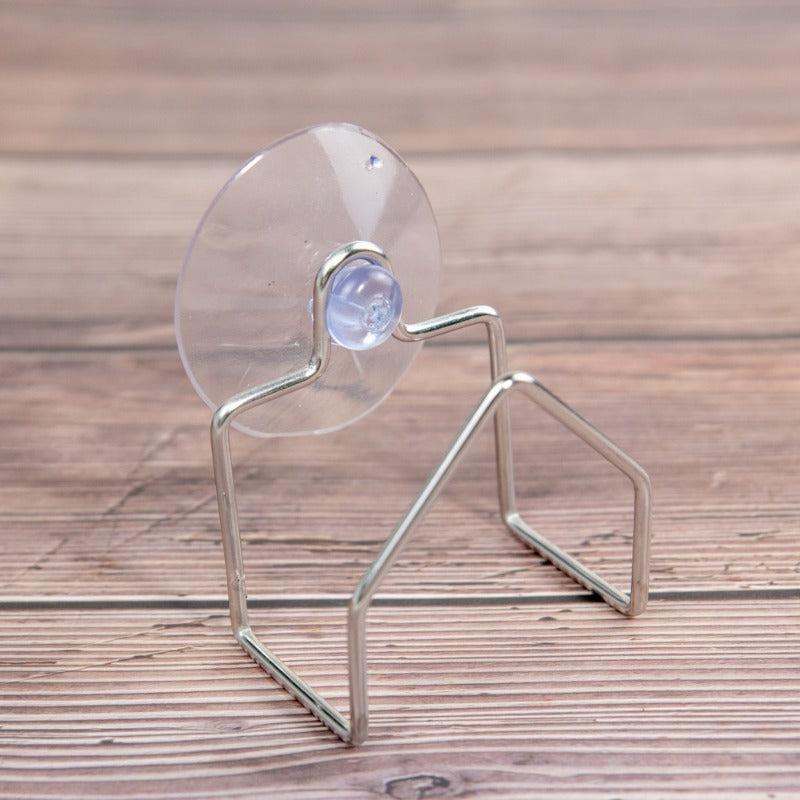 Portable Suction Cup Stainless Steel Drain Rack Storage Shelf