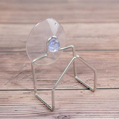 Portable Suction Cup Stainless Steel Drain Rack Storage Shelf