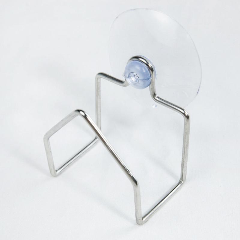 Portable Suction Cup Stainless Steel Drain Rack Storage Shelf