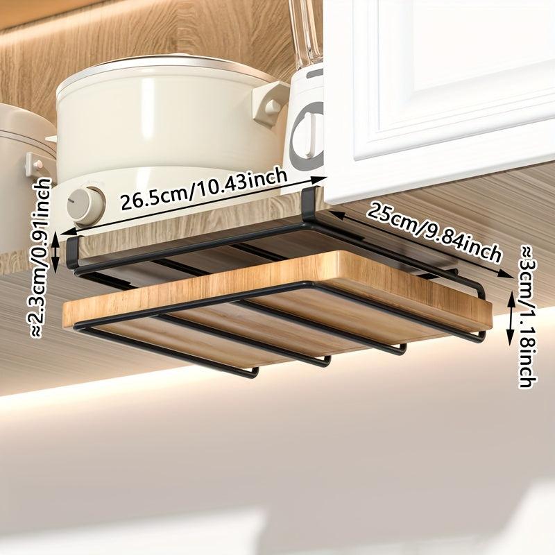 Stainless Steel Under Cabinet Storage Shelf Cookware Rack