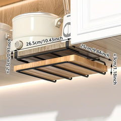 Stainless Steel Under Cabinet Storage Shelf Cookware Rack