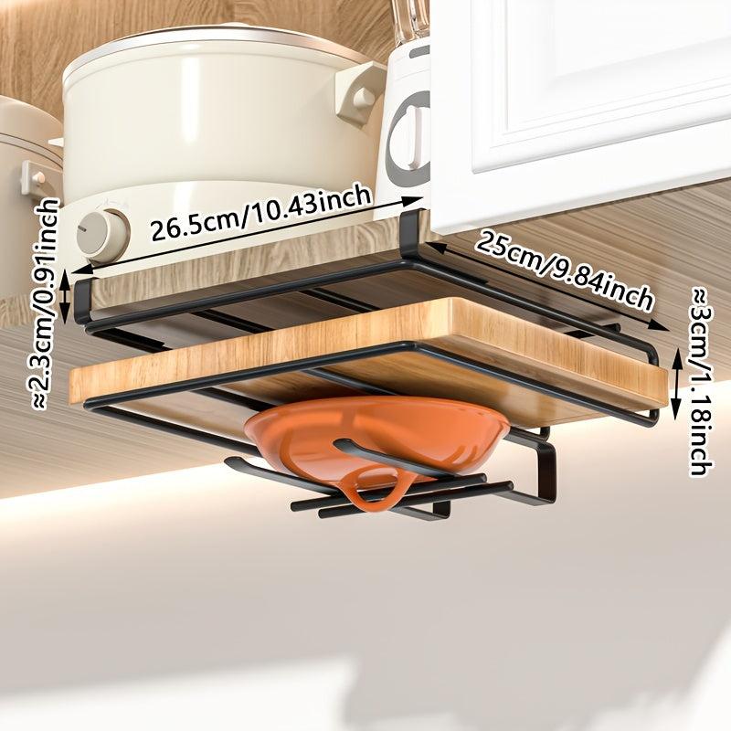 Stainless Steel Under Cabinet Storage Shelf Cookware Rack