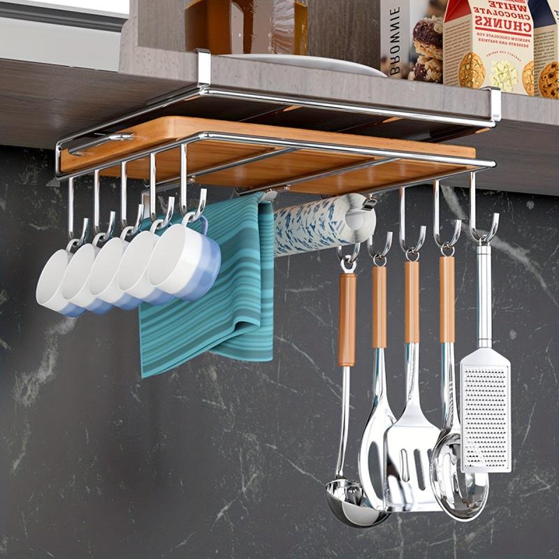 Stainless Steel Under Cabinet Storage Shelf Cookware Rack