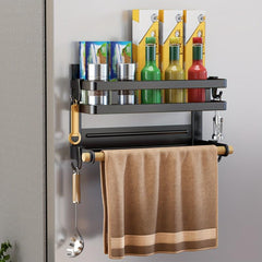 Magnetic Spice Rack Organizer Space Saver Seasoning Refrigerator Microwave