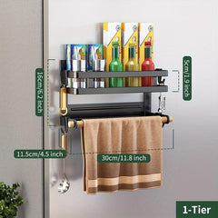 Magnetic Spice Rack Organizer Space Saver Seasoning Refrigerator Microwave