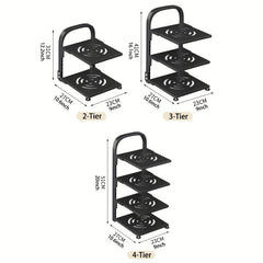 Pots & Pans Organizer Rack 3 Tiers Kitchen Storage