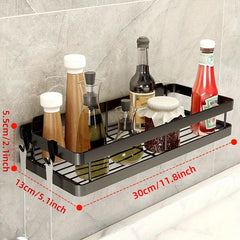 Wall Mount Spice Rack Organizer for Spice Jars and Seasonings