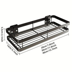 Wall Mount Spice Rack Organizer for Spice Jars and Seasonings