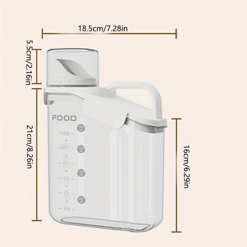 Large Capacity Rice Bucket with Cup Moisture Proof Insect Proof Cereal Container