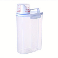 Rice Bucket With Measuring Cup Large Capacity Cereal Storage Container