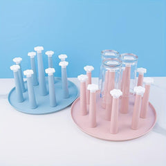 Dustproof Cup Holder Water Cup Drain Rack Tea Cup Wine Glass Hanging Rack