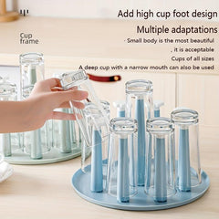 Dustproof Cup Holder Water Cup Drain Rack Tea Cup Wine Glass Hanging Rack