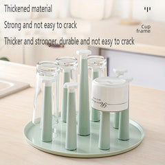 Dustproof Cup Holder Water Cup Drain Rack Tea Cup Wine Glass Hanging Rack