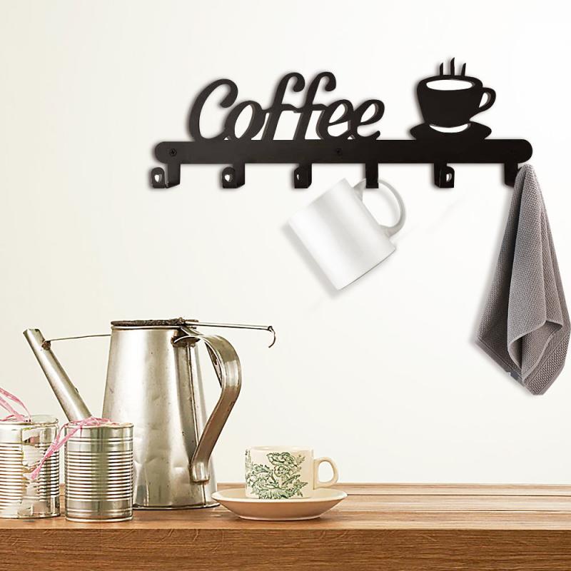 Coffee Mug Holder Coffee Bar Decor Sign Coffee Cup Rack Holders Coffee Sign