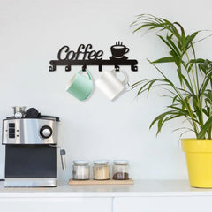 Coffee Mug Holder Coffee Bar Decor Sign Coffee Cup Rack Holders Coffee Sign