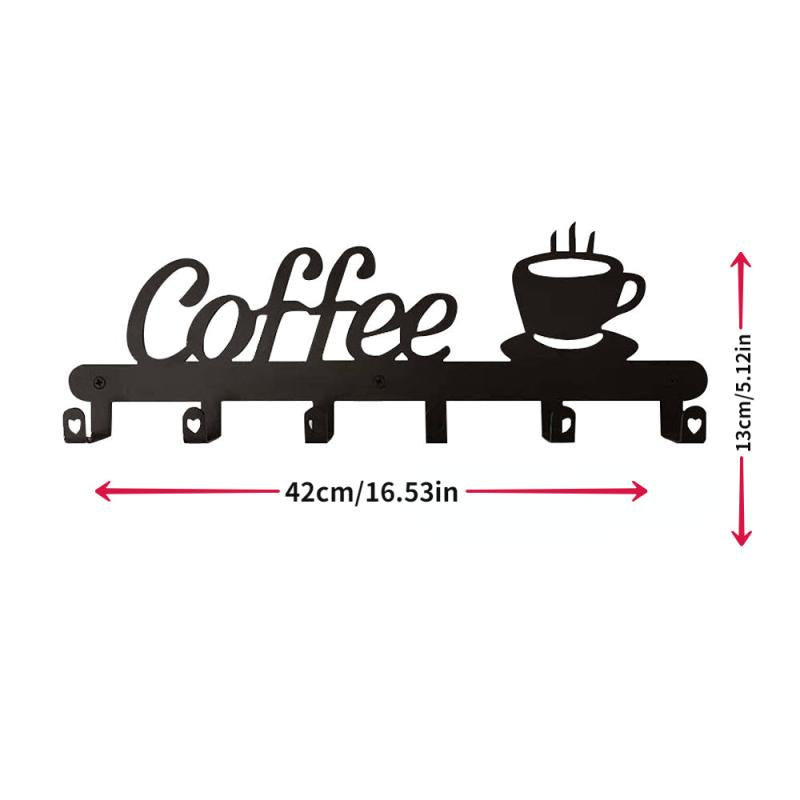 Coffee Mug Holder Coffee Bar Decor Sign Coffee Cup Rack Holders Coffee Sign