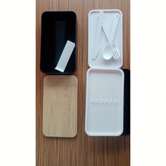 Leakproof Japanese Style Wooden Lunch Box for Teens and Workers