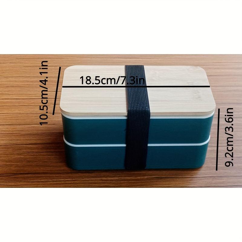 Leakproof Japanese Style Wooden Lunch Box for Teens and Workers
