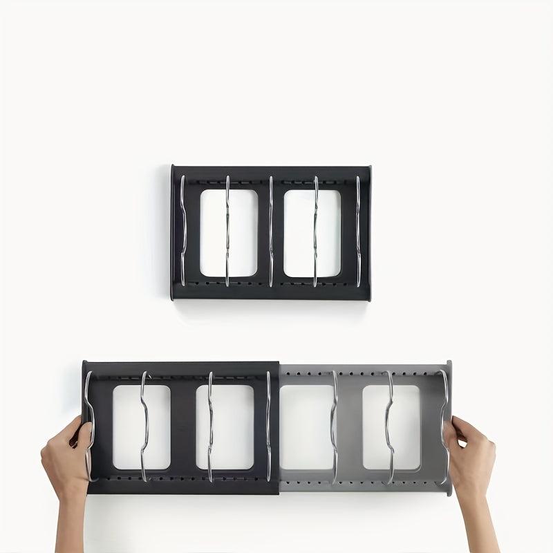 Adjustable Telescopic Pot Cover Rack for Easy Storage in Kitchen
