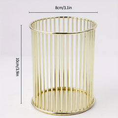 Wrought Iron Tableware Crock & Pen Holder Makeup Organizer